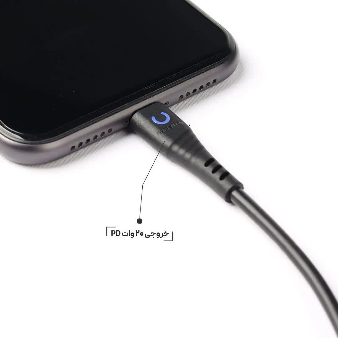کابل تایپ سی به آیفون گرین مدل GREEN USB-C TO LIGHTNING WITH LED INDICATOR — تصویر ۷
