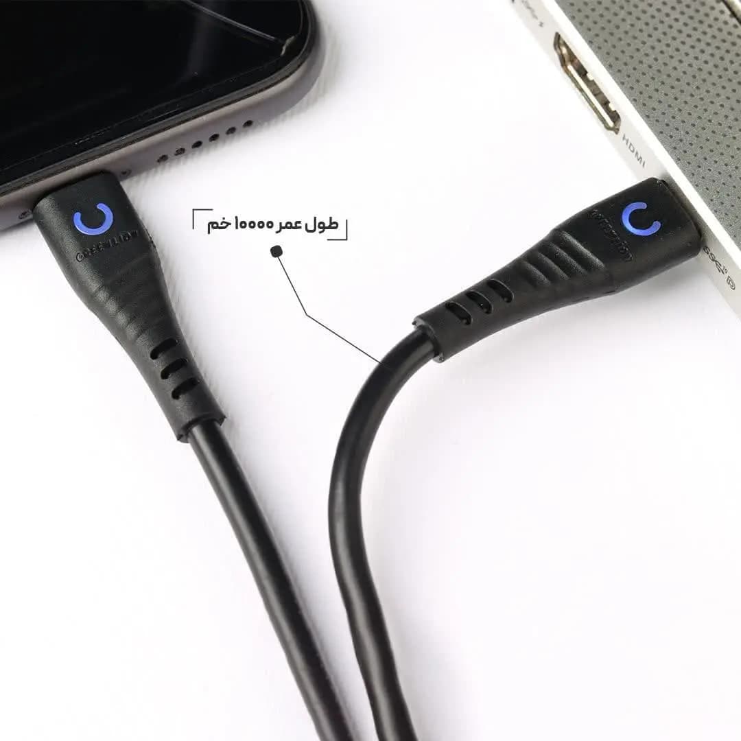 کابل تایپ سی به آیفون گرین مدل GREEN USB-C TO LIGHTNING WITH LED INDICATOR — تصویر ۵