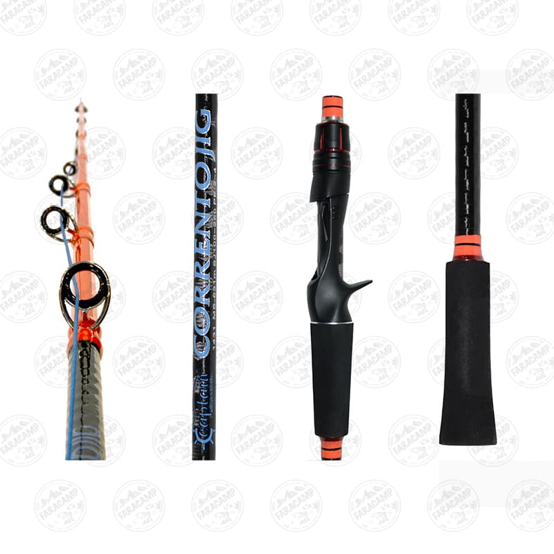 چوب جیگینگ دو تکه کربن ۱۸۹ سانت کاپیتان مدل کورنتو CORRENTO JIG CAPTAIN — تصویر ۳