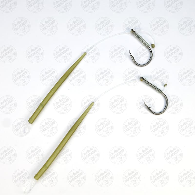 ریسه کپوری دی نخ فلوروکربن لومینوس ۱۵ سانتیمتر D-Rig Carp fishing
