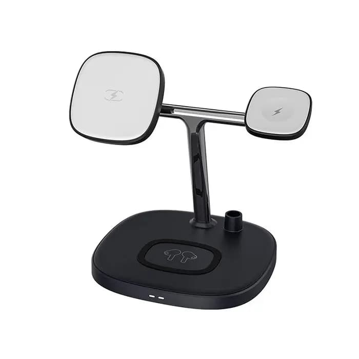 شارژر وایرلس رومیزی 4 کاره یسیدو مدل YESIDO DS12 WIRELESS CHARGER