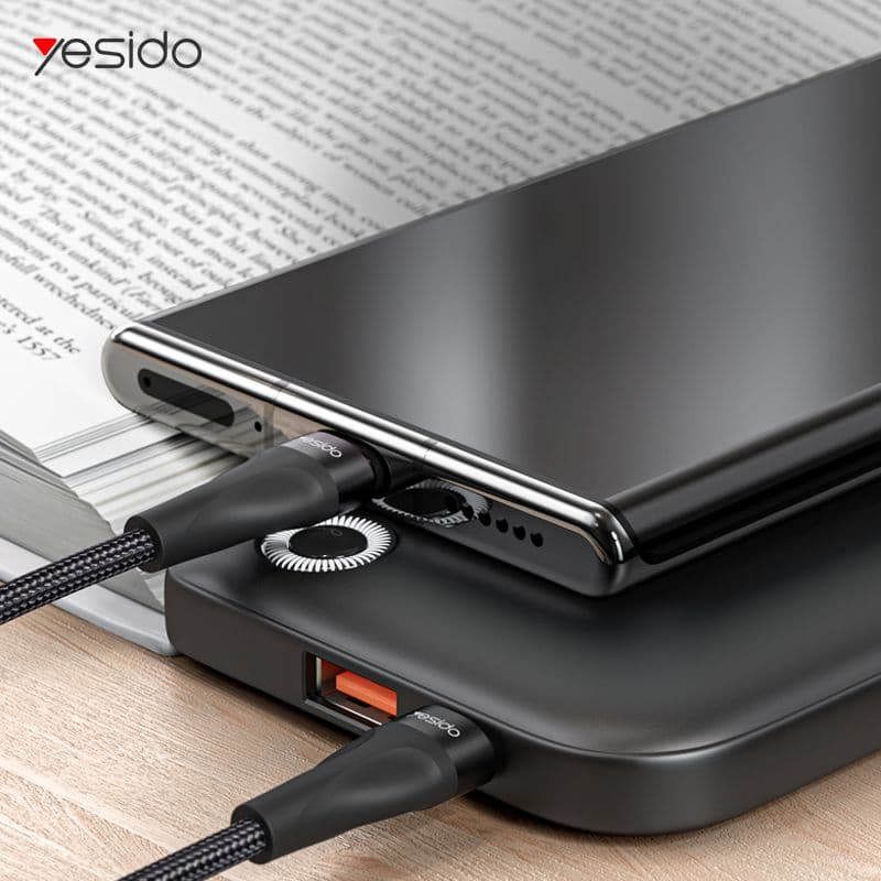 کابل پاوربانکی تایپ سی به آیفون یسیدو مدل YESIDO CA82 Type-C to Lightning — تصویر ۲