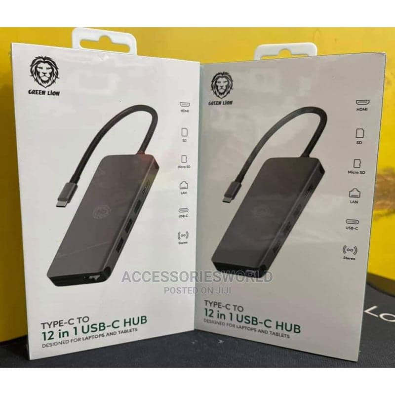 هاب شارژر و چند راهی گرین مدل Green USB-C Hub 12 in 1 multi-function USB-C Hub (با گارانتی 6 ماهه) — تصویر ۴