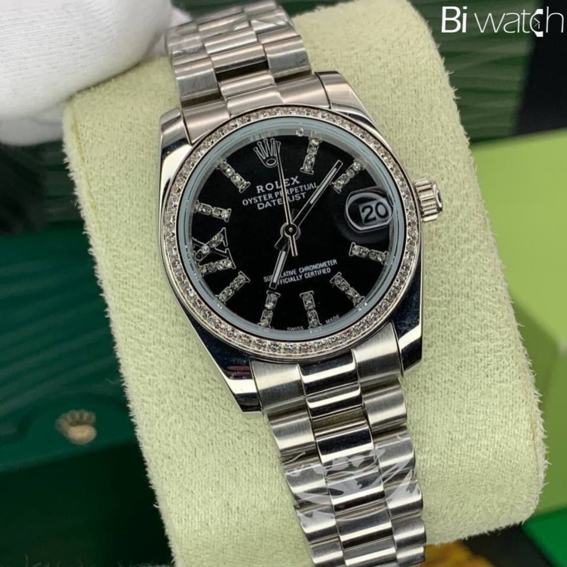 ساعت مچی مردانه رولکس نگین دار Rolex Date-Just 5214R