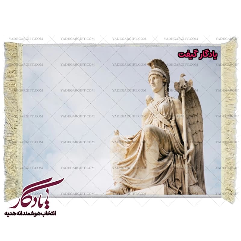 تابلو فرش ماشینی طرح تندیس آتنا کد t13