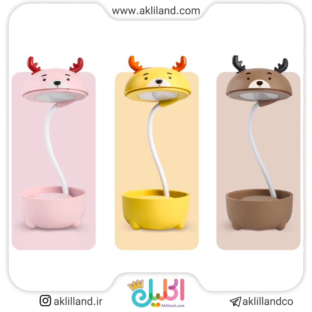 چراغ مطالعه خرس گردن دراز(رندوم)