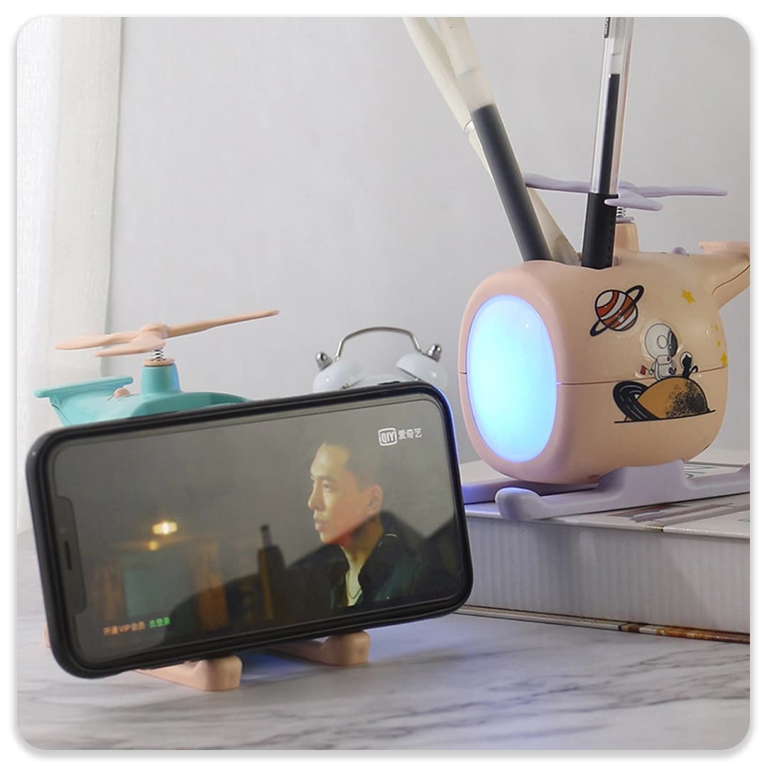 چراغ خواب و جامدادی رومیزی هلیکوپتر(رندوم) — تصویر ۶