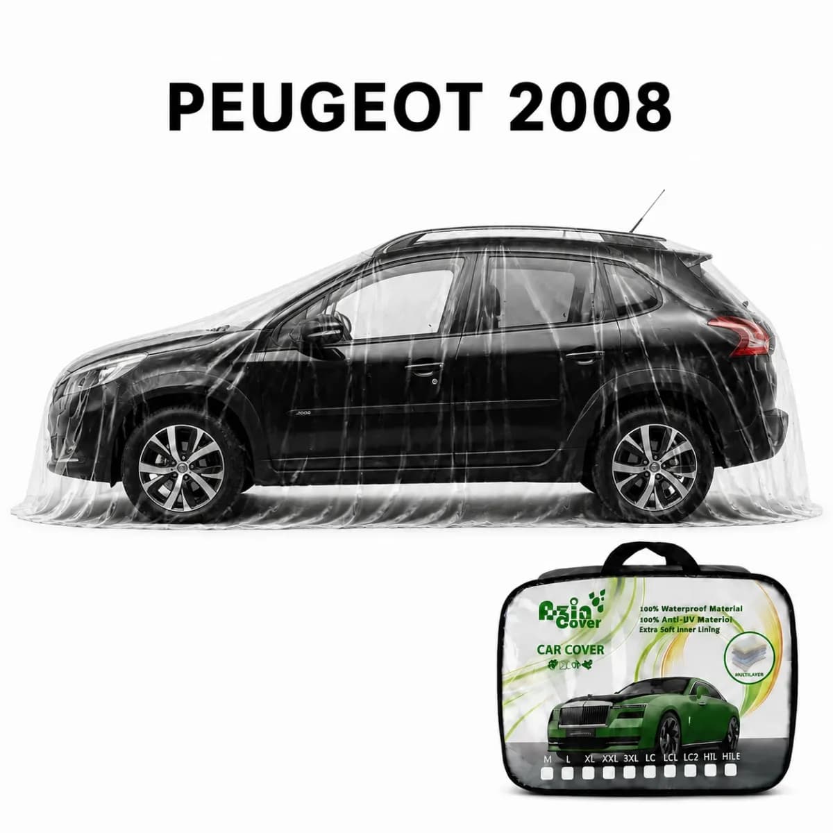 چادر 4 فصل چند لایه پژو 2008 آذین روکش
