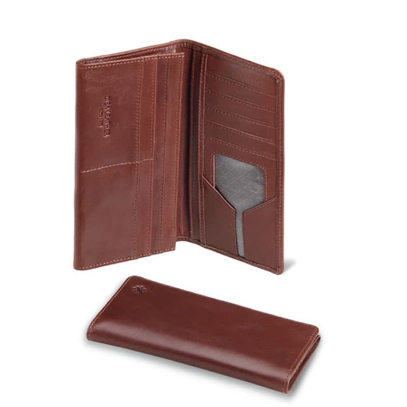 کیف پول چرمی مردانه نیم طبله کد W1 — تصویر ۵