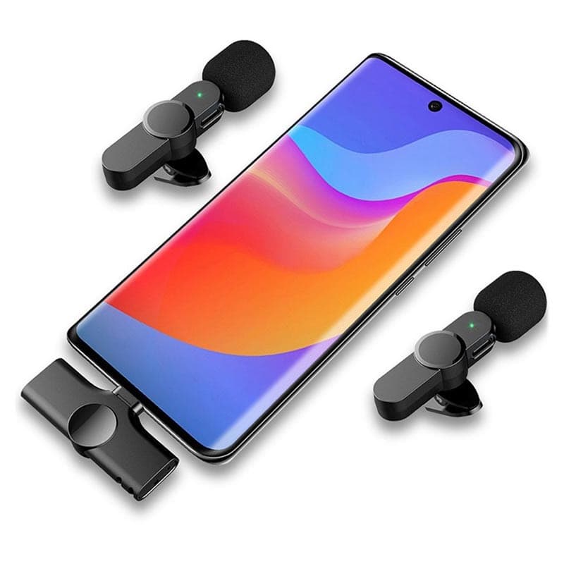 میکروفن یقه ای بی سیم مدل K61 Dual Lightning (فروش عمده و تک) — تصویر ۴