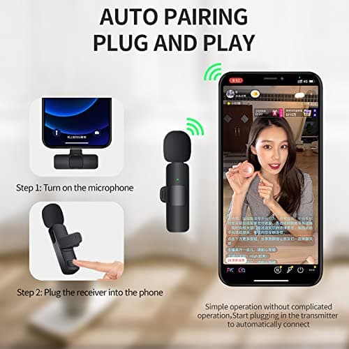 میکروفون یقه ای بیسیم گوشی موبایل تایپ سی و لایتنینگ مدل K8 Type C اورجینال دولاین — تصویر ۳