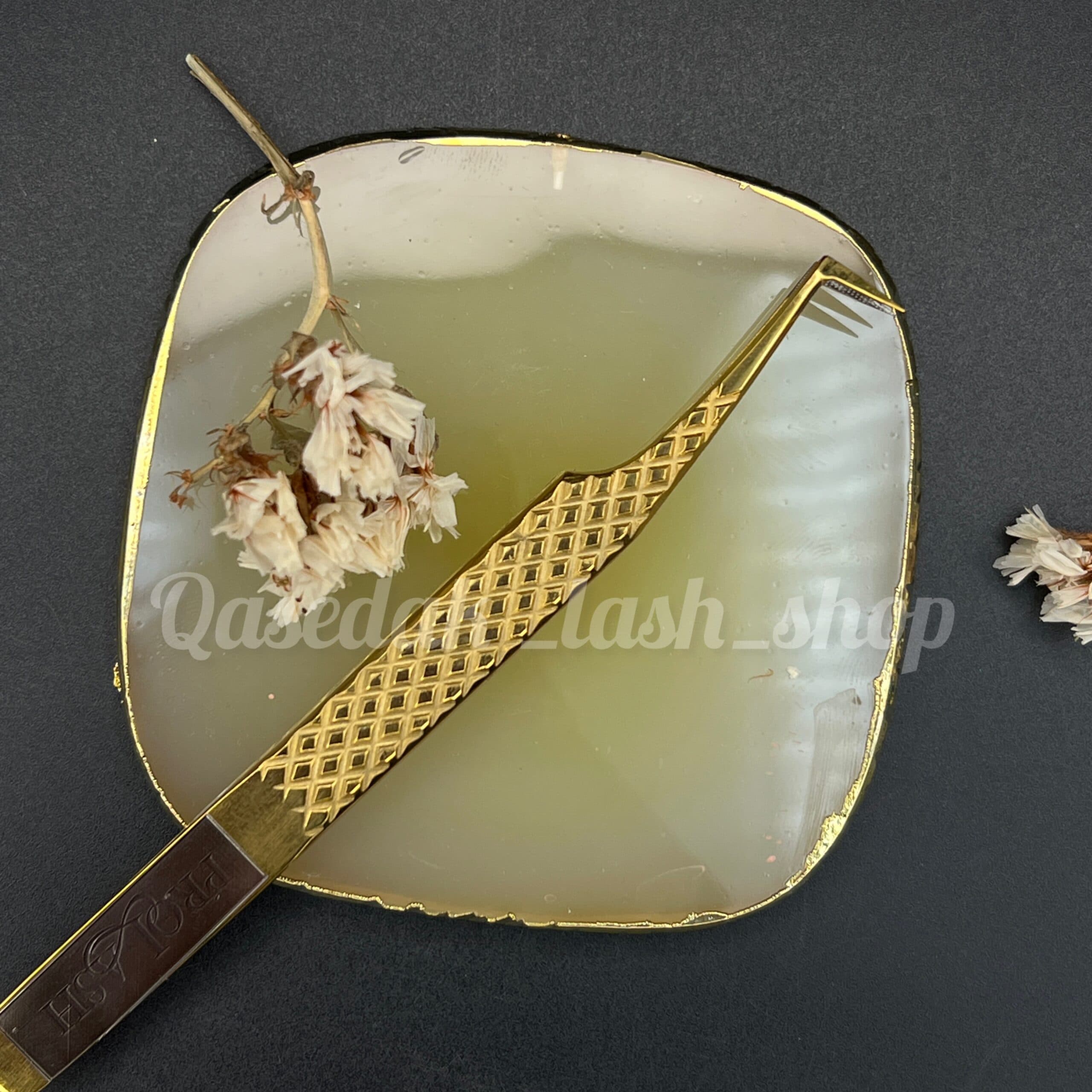 پنس مژه نانو والیوم 90درجه نوک تیز قاصدک QASEDAK