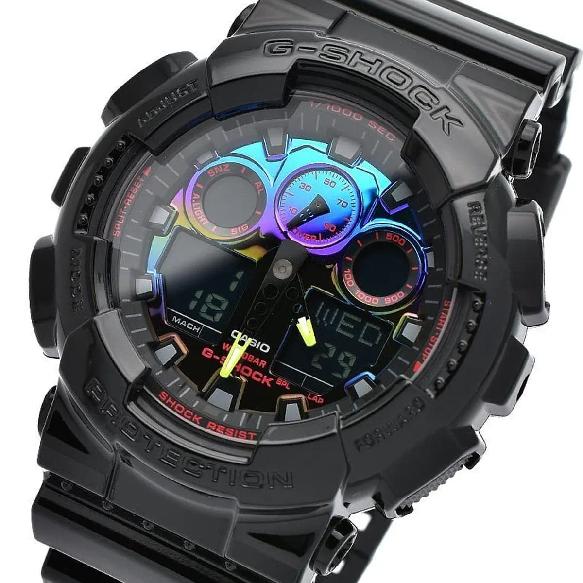 ساعت مچی مردانه کاسیو (GA-100RGB-1ADR) Casio G-Shock — تصویر ۵