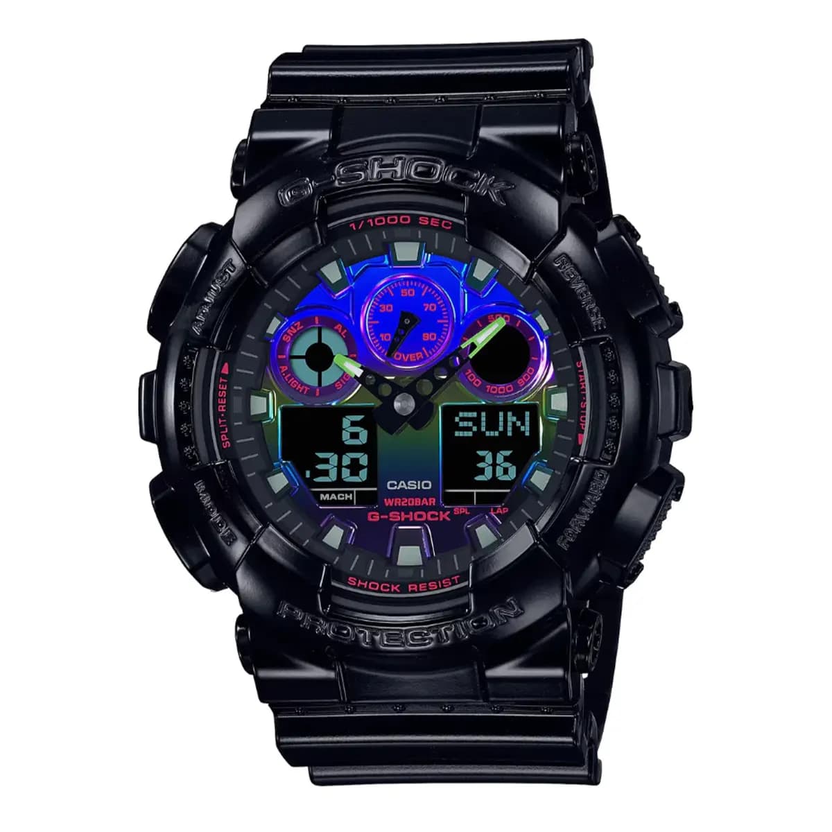 ساعت مچی مردانه کاسیو (GA-100RGB-1ADR) Casio G-Shock — تصویر ۴