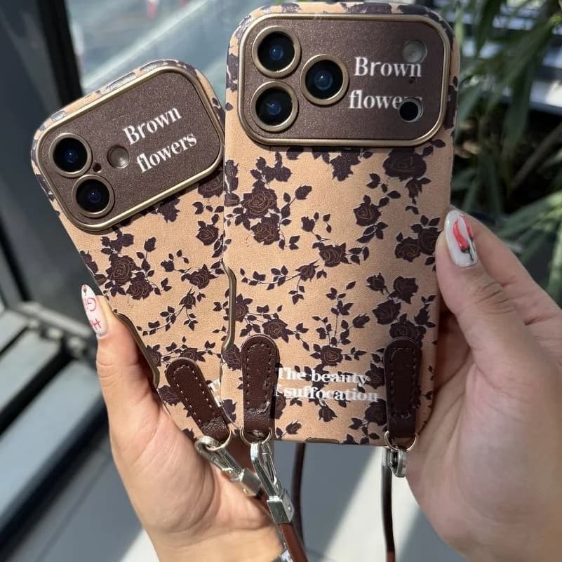قاب brown flowers (آیفون) — تصویر ۲