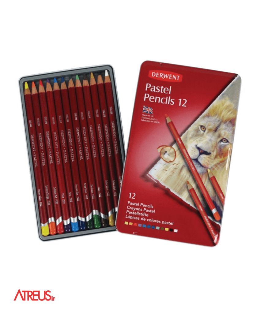 پاستل مدادی 12 رنگ درونت derwent pastel