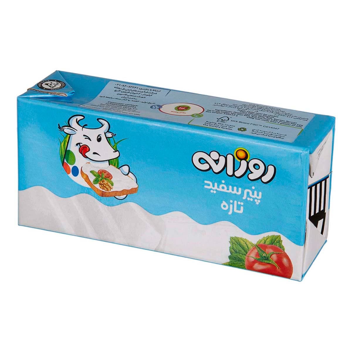 پنير سفید تازه نسبتا چرب روزانه 340 گرم