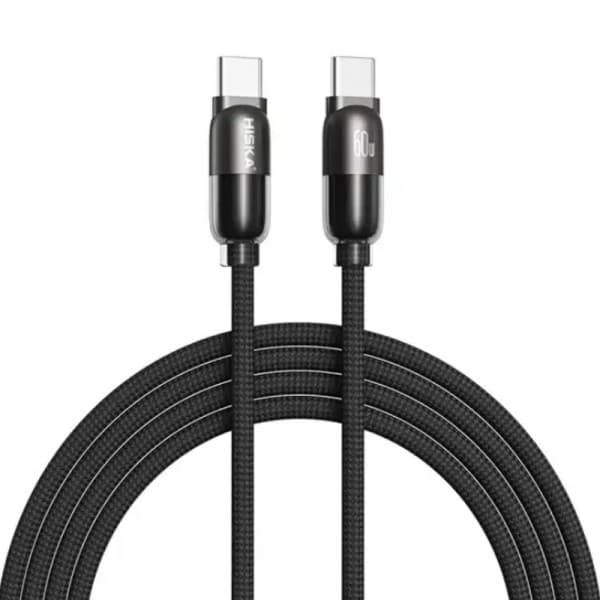 کابل شارژ هیسکا Type-C TO Type-c مدل HISKA LX-901CC