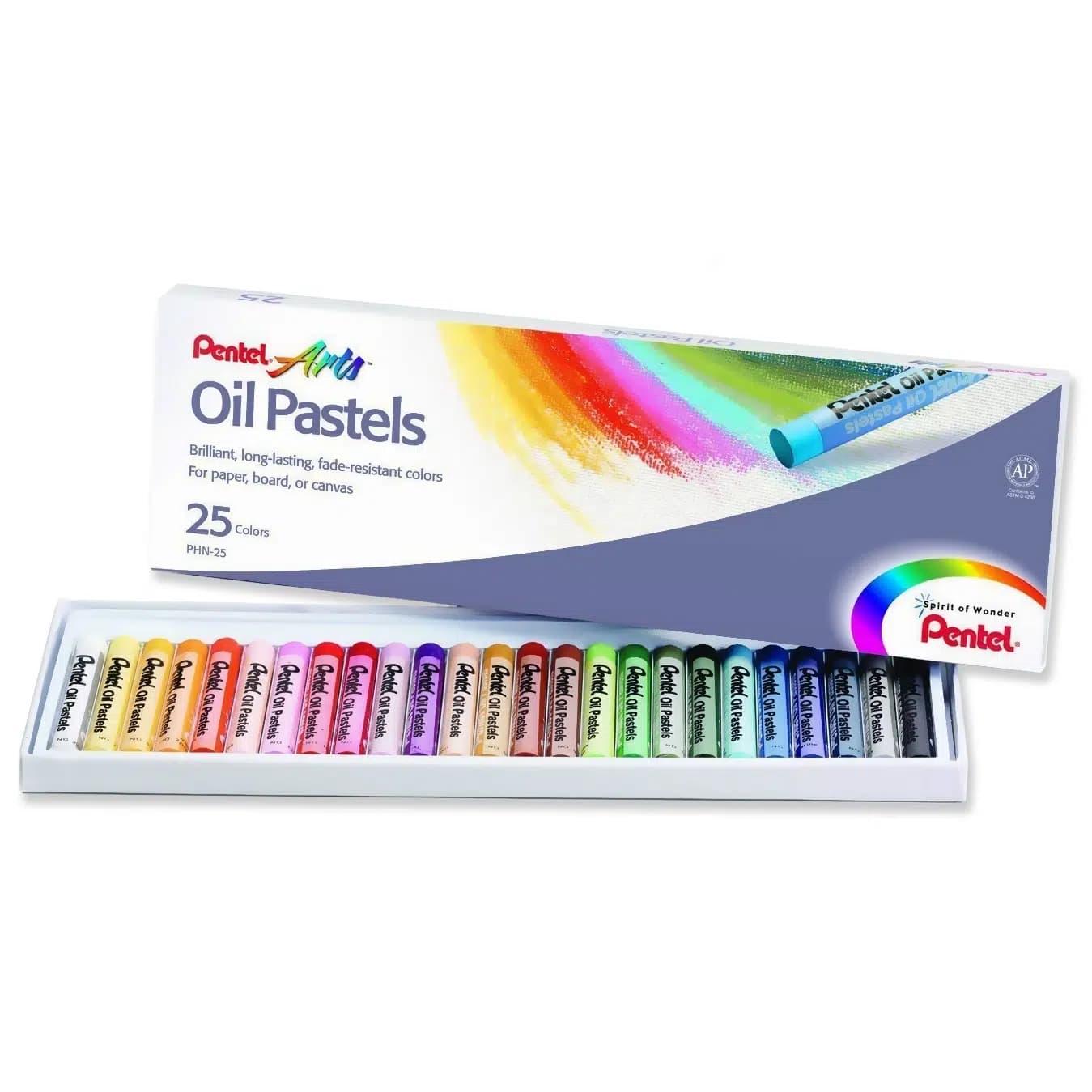 پاستل روغنی پنتل 25 رنگ Pentel