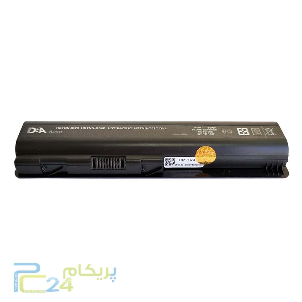 باتری لپ تاپ اچ پی Pavilion DV4 6Cell / 4400mAh — تصویر ۲