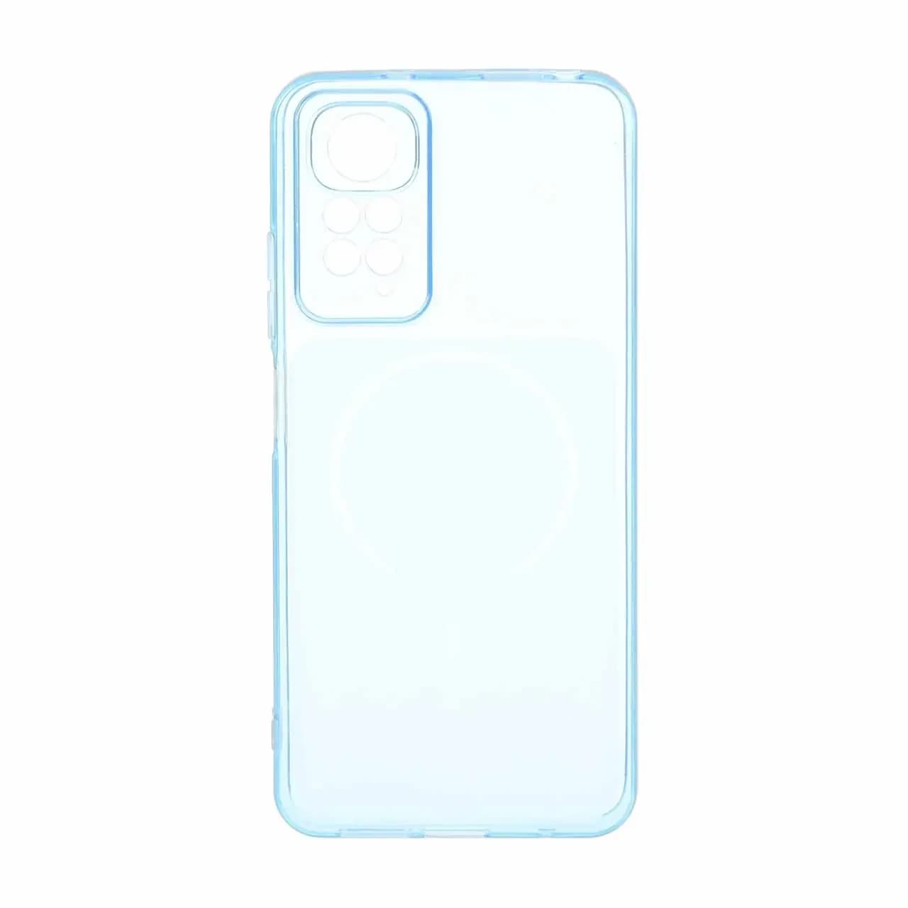 قاب ژله ای شفاف مستطیلی طرح مگ سیف محافظ لنزدار Xiaomi Redmi Note 11 4G / Redmi Note 11S — تصویر ۲