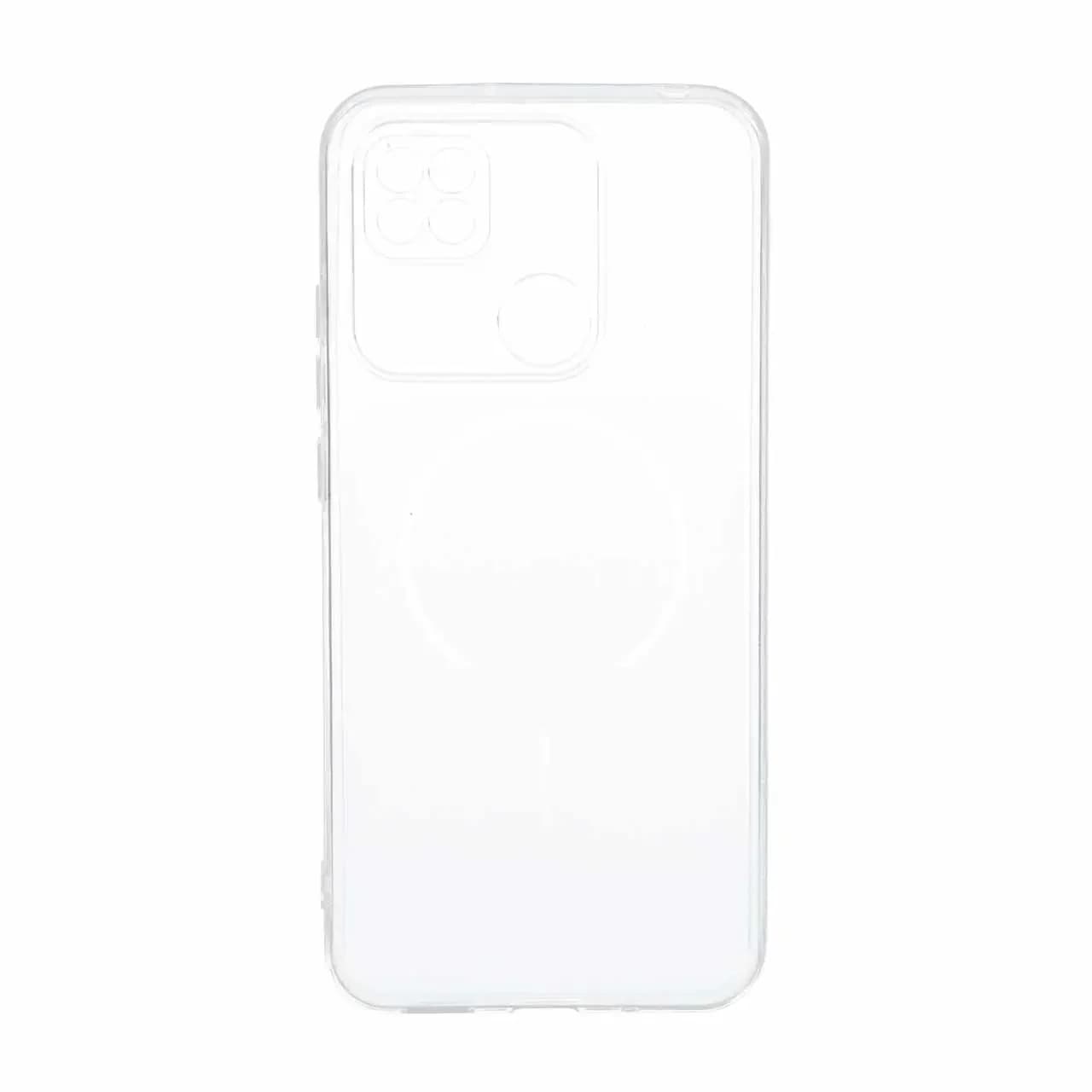 قاب ژله ای شفاف مستطیلی طرح مگ سیف محافظ لنزدار Xiaomi Redmi 10A / Redmi 9C / Poco C31