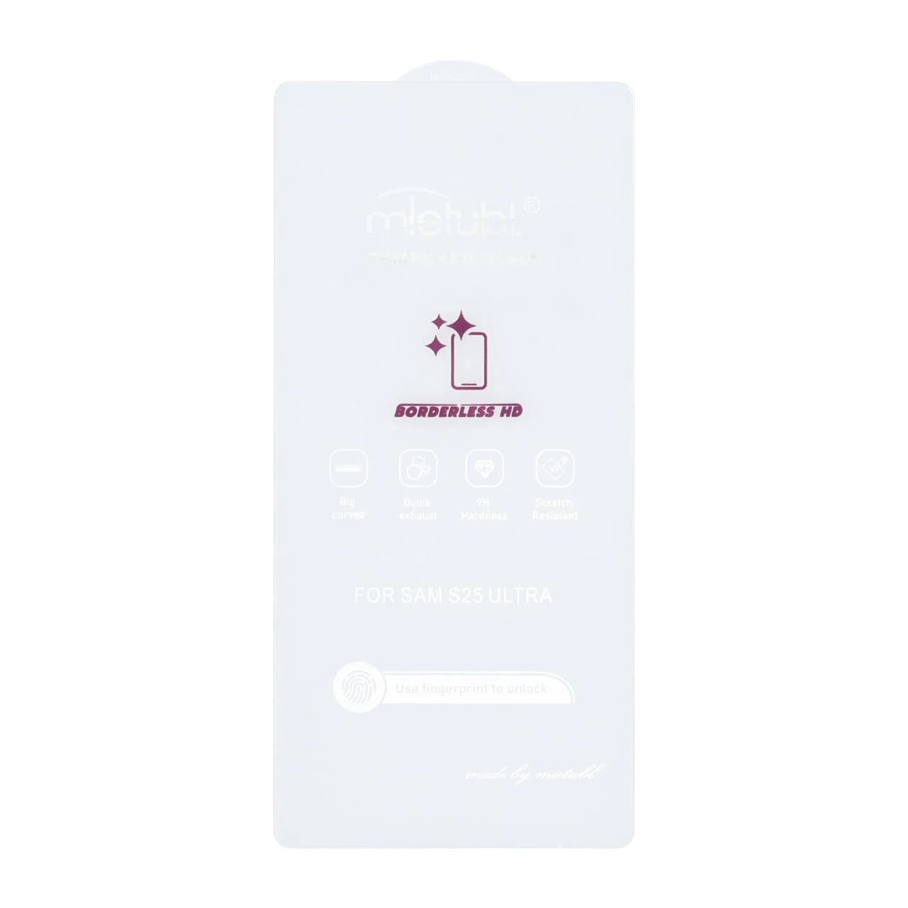 محافظ صفحه نمایش شیشه ای Mietubl 3D Large Arc مدل Samsung Galaxy S25 Ultra بدون حاشیه – NTC
