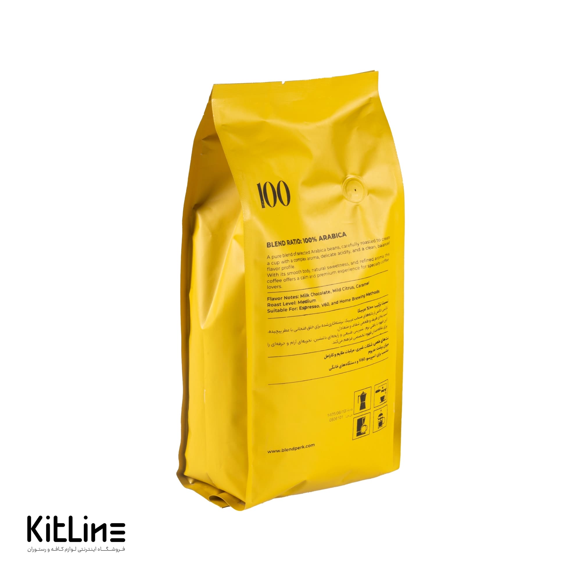 دانه قهوه ۱۰۰٪ عربیکا بلندپرک (BLEND PERK) ۱ کیلوگرمی — تصویر ۲