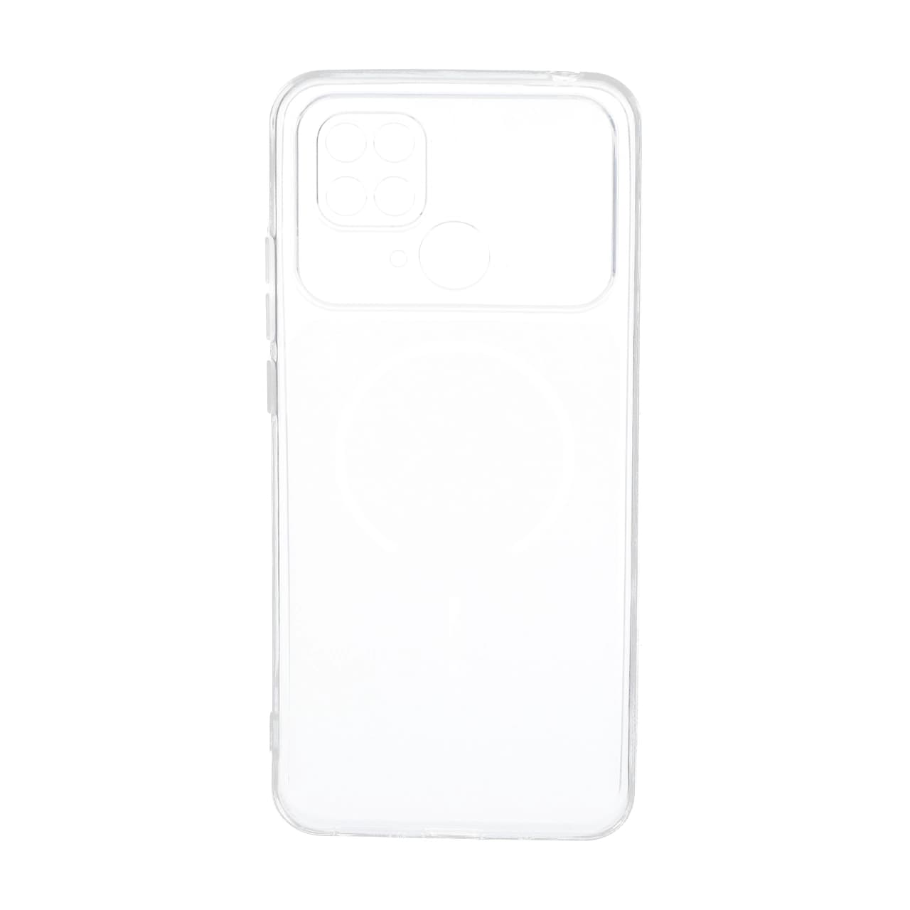 قاب ژله ای شفاف مستطیلی طرح مگ سیف محافظ لنزدار Xiaomi Redmi 10C / Redmi 10 Power / Poco C40 — تصویر ۲
