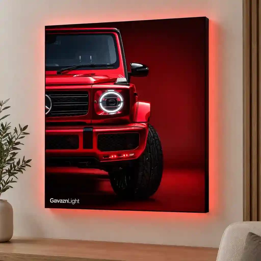 تابلو فتو نئون benz g class