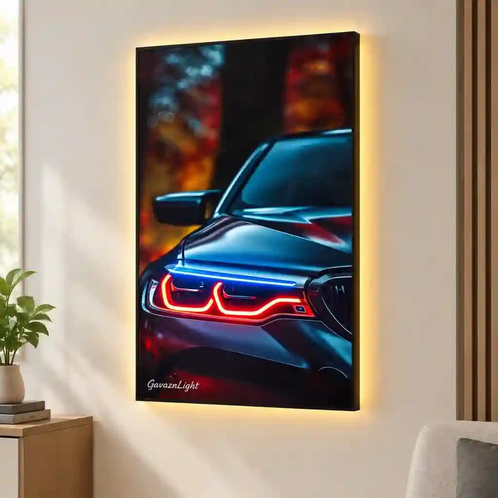 تابلو فتو نئون bmw