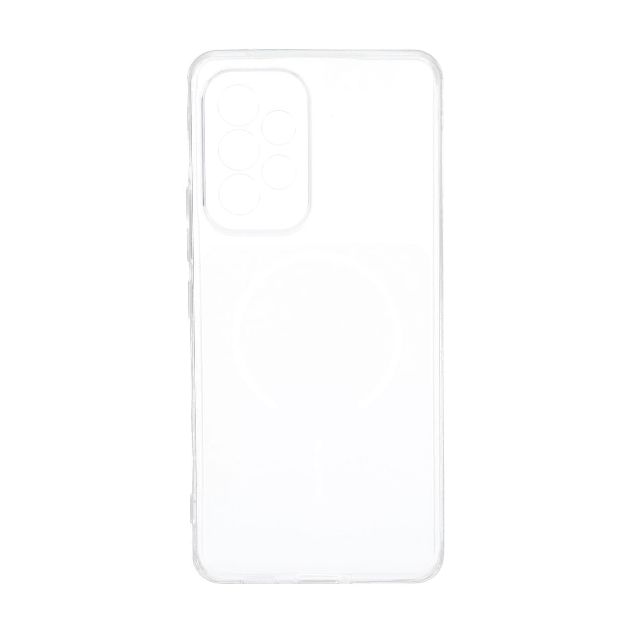 قاب ژله ای شفاف مستطیلی طرح مگ سیف محافظ لنزدار Samsung Galaxy A53 — تصویر ۴
