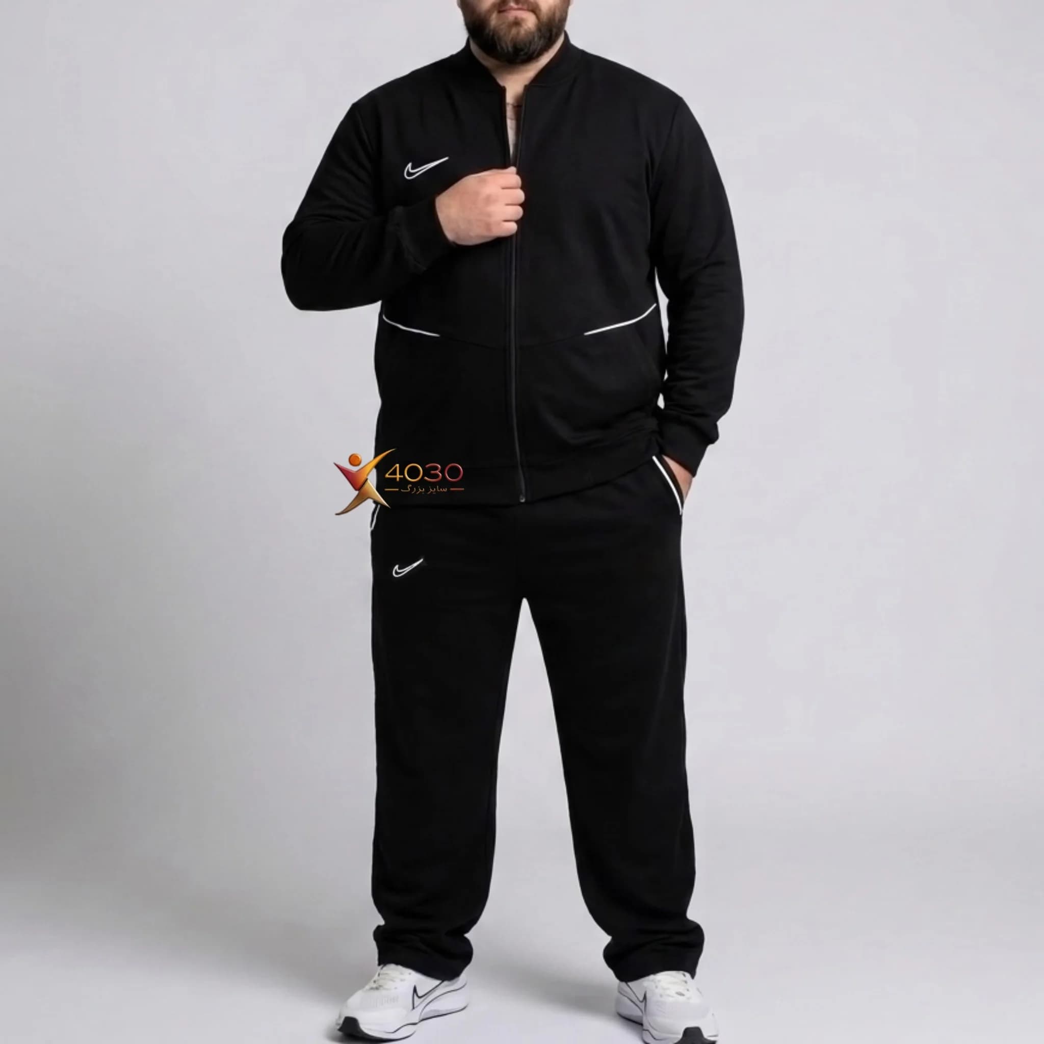 ست سویشرت و شلوار دورس NIKE سایز بزرگ مردانه ( 8368 )