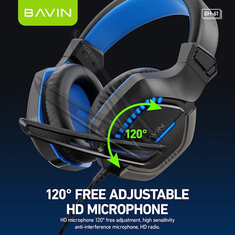 هدفون بلوتوثی BAVIN BH61 (اصلی)+گارانتی 18 ماهه✅ — تصویر ۴