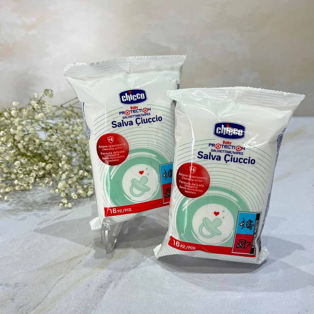دستمال استریل سریع چیکو Chicco بدون نیاز به آبکشی بسته 16 عددی — تصویر ۴