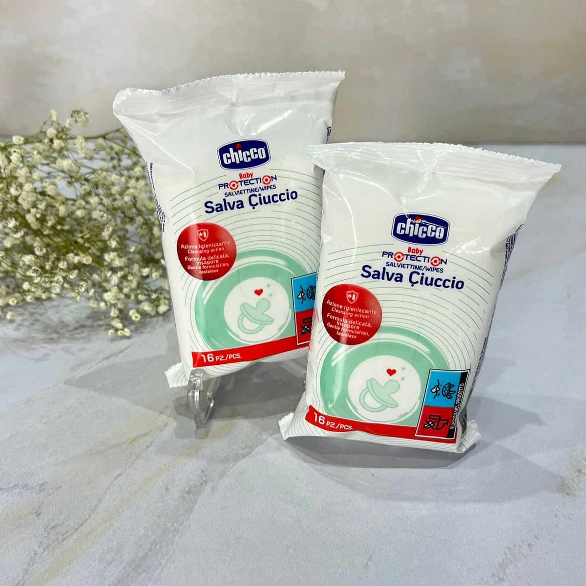 دستمال استریل سریع چیکو Chicco بدون نیاز به آبکشی بسته 16 عددی — تصویر ۲