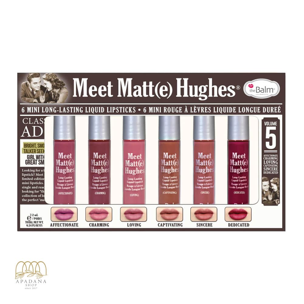 ست 6 عددی رژلب مایع مات مینی دبالم مدل Meet Matt(e) Hughes Vol5