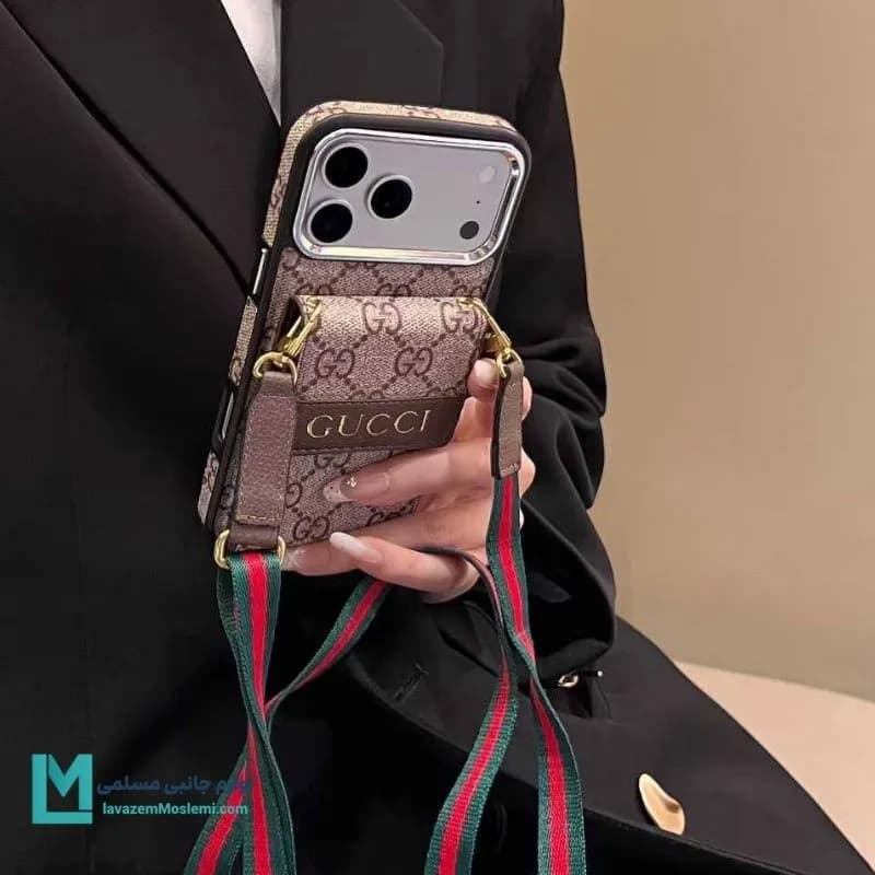 قاب گوشی شیک گوچی و ال وی جاکارتی دار کد C3563 | لوازم جانبی مسلمی — تصویر ۴