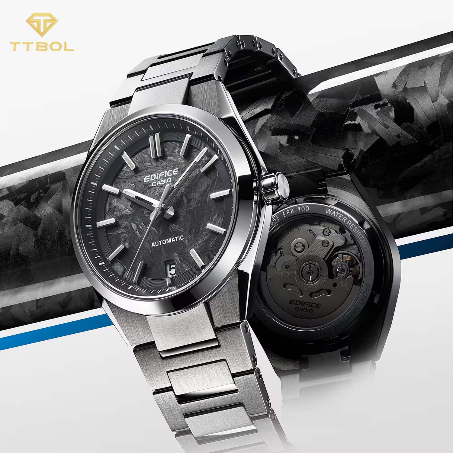 ساعت مچی مردانه کاسیو ادیفایس CASIO EDIFICE EFK-100CD-1A — تصویر ۲