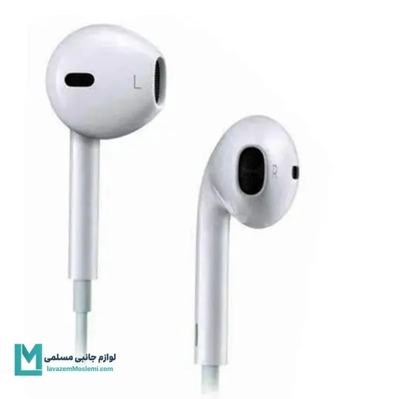 هندزفری سوزنی اورجینال اپل EarPods جک ۳.۵ کد AP1004 | لوازم جانبی مسلمی