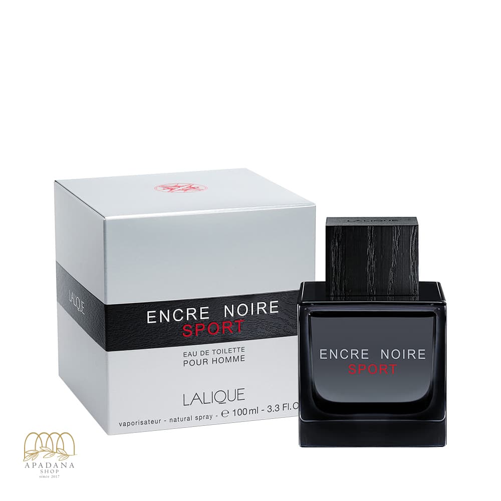ادو تویلت مردانه لالیک مدل اسپورت Encre Noire Sport حجم 100 میل