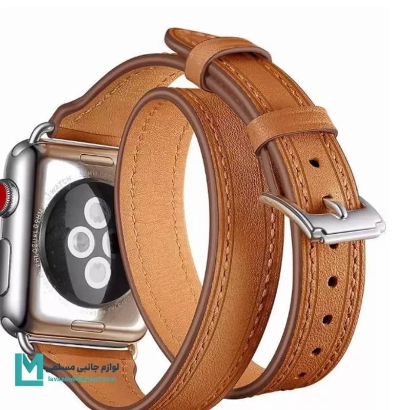 بند اپل واچ چرمی هرمس کد W1189 | لوازم جانبی مسلمی — تصویر ۲