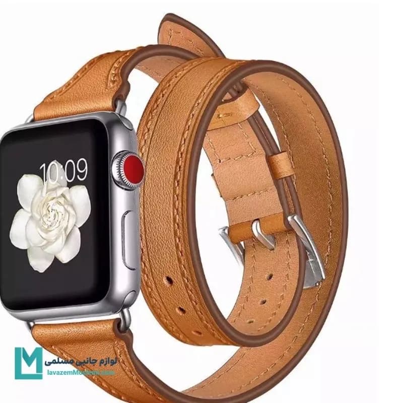 بند اپل واچ چرمی هرمس کد W1189 | لوازم جانبی مسلمی