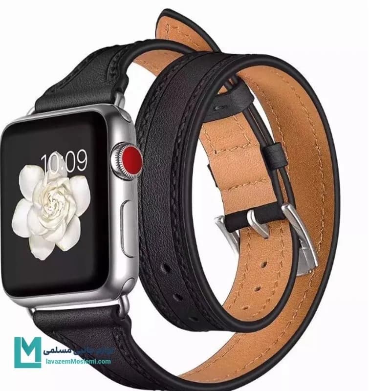 بند اپل واچ چرمی هرمس کد W1189 | لوازم جانبی مسلمی — تصویر ۵