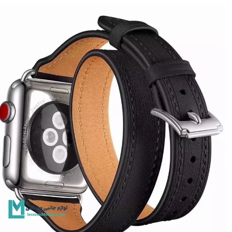 بند اپل واچ چرمی هرمس کد W1189 | لوازم جانبی مسلمی — تصویر ۶