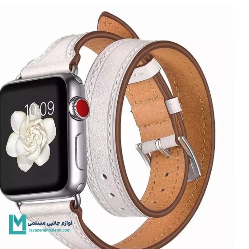 بند اپل واچ چرمی هرمس کد W1189 | لوازم جانبی مسلمی — تصویر ۴