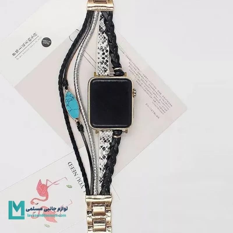 بند اپل واچ بوهمی کد W1187 | لوازم جانبی مسلمی — تصویر ۳