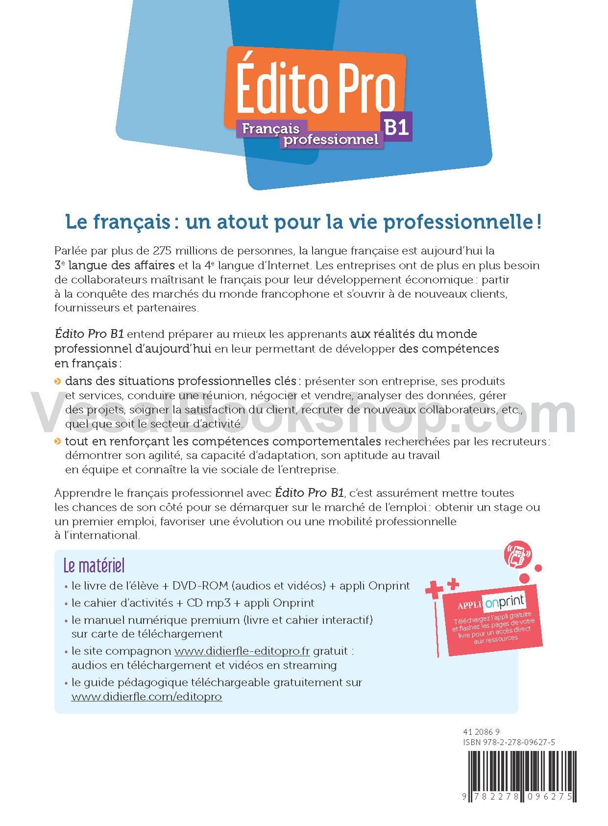 کتاب ادیتو پرو Edito Pro B1 – Livre + Cahier + MP3 — تصویر ۲