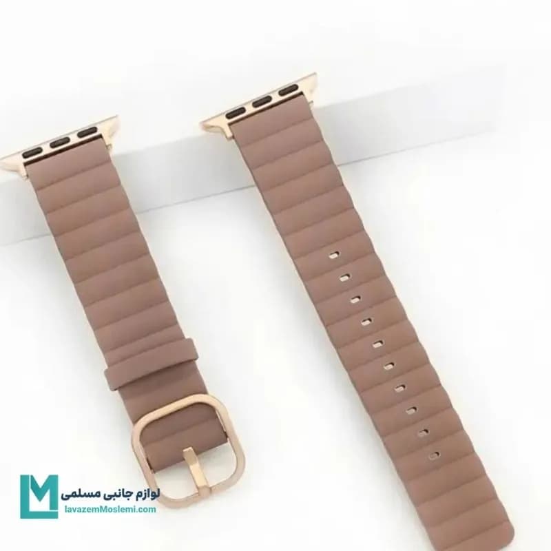 بند اپل واچ چرم کره ای کد W1179 | لوازم جانبی مسلمی — تصویر ۶