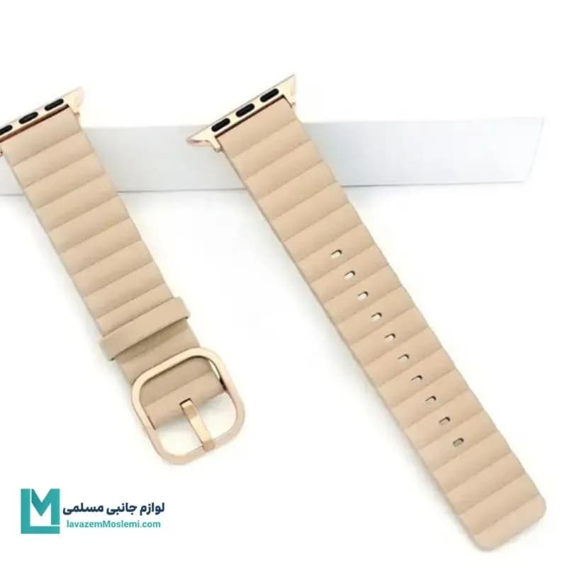 بند اپل واچ چرم کره ای کد W1179 | لوازم جانبی مسلمی — تصویر ۸